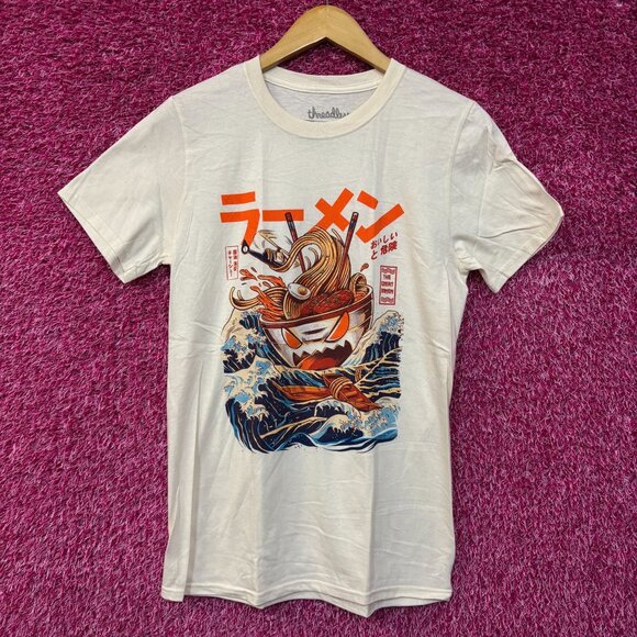 The Great Ramen Kaiju Monster Beige Tshirt size Small - Picture 1 of 4